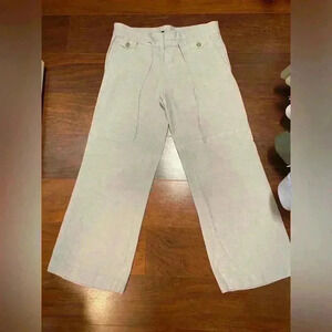 Gap linen crop capri pants size 2
